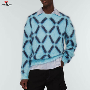 Suéter de Hombre de Cachemira y Lana, Tejido Personalizado, con Logotipo Personalizado, Transpirable, Antiarrugas, para Invierno, Precio al por Mayor - Product Image 3