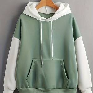 Sweat-shirt à capuche pour femme avec logo personnalisé, de haute qualité, doux, respirant, en coton et polyester, impression en relief pour femmes - Product Image 1