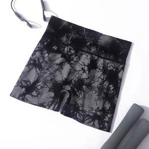 Pantalones cortos de Yoga para mujer, transpirables, de secado rápido, a prueba de viento, Spandex/poliéster, cintura elástica, monos para Fitness, entrenamiento, gimnasio - Product Image 2