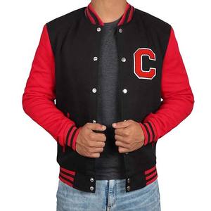 Customized Logo Men's Winter <b>Wool</b> Baseball Jackets Embroidered Chenille Patches Varsity Style New Arrival Canvas Leather Sleeves - Product Image 1