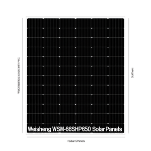 Panneau solaire Weisheng WSM-66SHP650 - Product Image 2