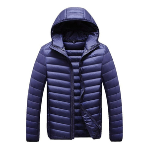 Heavy Designer Men's Oversized Bubble <b>Puffer</b> <b>Jacket</b> Black Hooded Puff Padded Coat OEM Logo <b>Thin</b> Shiny Custom winter <b>jacket</b> - Product Image 3