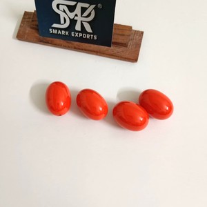 Perles en résine ovale orange pour la fabrication de bijoux perles artisanales polies lisses pour bracelets à bricoler soi-même colliers et accessoires de mode - Product Image 6