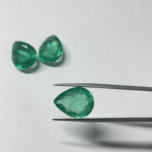 Esmeralda Colombiana Sintética Cultivada en Laboratorio, Corte Pera, Venta al por Mayor, Piedra Preciosa Suelta de Alta Calidad, de 3x5mm a 20x30mm - Product Image 1