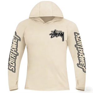 Sweat à capuche de pêche personnalisé, respirant, léger, à manches longues, protection UV, séchage rapide, évacuation de l'humidité, en polyester - Product Image 3