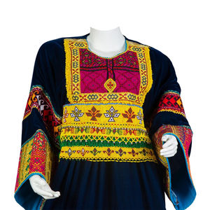 Banjara Tribal Ethnic Afghani Dress Best Quality Contrast Color <b>Ankle</b> Length Long Sleeve Vintage Casual Modern Customizable - Product Image 5