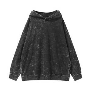 Fashionable Base For Customization Men Hoodies With Custom Prints Embroidery Or Logos Allow Wearer Men's Acid Washed - Product Image 1