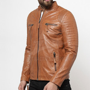 2026 Winter Fashion <b>Jacket</b> OEM Design Leather <b>Jacket</b> For Men <b>Slim</b> <b>Fit</b> Breathable Men Leather Winter <b>Jacket</b> - Product Image 3