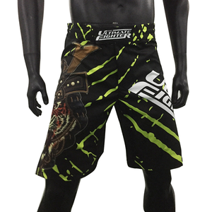 Shorts de Muay Thai pour hommes, conçus par Blue Eagle Sports Manufacturer, imprimés par transfert thermique, confortables, 100% arts martiaux - Product Image 6