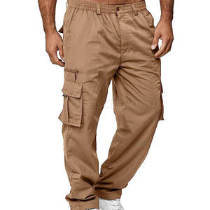 กางเกงผู้ชายเอวสูงผ้าฝ้าย100% น้ำหนักเบากางเกงลำลองสไตล์ใหม่ - Product Image 1