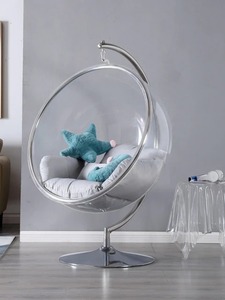 Fauteuil suspendu en rotin moderne et confortable pour jardin, mobilier de patio, intérieur/extérieur, pliable, pour balcon - Product Image 1