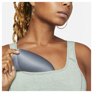 Plus Size Breathable Seamless Custom High Elastic High Quality Padded Solid Color <b>Racerback</b> Sports <b>Bra</b> for Women - Product Image 5