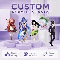Support en acrylique personnalisé, standee anime sur mesure, bloc décoratif en acrylique transparent, cadeau unique pour les fans, impression double face durable