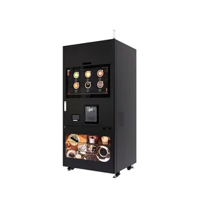 Máy pha cà phê tự động đồng xu và hóa đơn vận hành máy bán hàng tự động máy làm tiền với cà phê