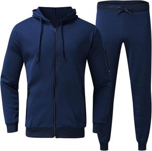 Ensemble deux pièces d'hiver décontracté pour hommes Sweat à capuche et pantalon épais Survêtement pour l'hiver - Product Image 5