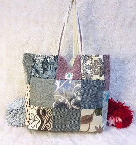 Bolsos de noche elegantes Unisex de algodón de cáñamo hechos a mano de diseñador, ecológicos, sostenibles, artesanales, monedero con cierre de cremallera - Product Image 4