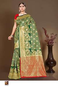 Ronisha Banarasi Silk Sarees Fashion D.No-124 Grossistes de vêtements indiens et pakistanais - Product Image 3