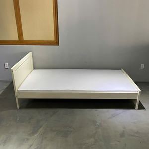 Single <b>Bed</b> with Minimalism Style Have <b>White</b> Color and Espresso Color, Customize Follow Customer Requirement. - Product Image 6