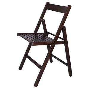 Silla de Comedor WELL HOME en Madera de Haya con Acabado Wenge 43x47x79 cm Colección BAS - Product Image 1