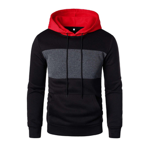 เสื้อฮู้ดโอเวอร์ไซส์ของผู้ชายโอเวอร์ไซซ์พร้อมกระเป๋าจิงโจ้ปักโลโก้ขนาดพิเศษ - Product Image 1