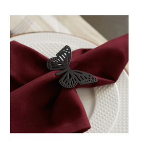 แหวนรองผ้าเช็ดปากโลหะสุดเท่ รูปทรงค้างคาวสำหรับฮาโลวีน สีดำ ขายดีที่สุดในราคาต่ำสุด - Product Image 6