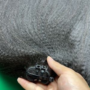 CDYHAIRVN Paquete de Cabello Humano Liso Rizado Vietnamita Afro, Doble Trama, Súper Doble Trama, Extensiones de Cabello de Alta Calidad - Product Image 1