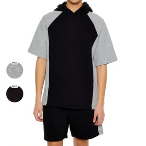 Vêtements été hommes deux pièces ensemble Shorts T-shirt rue décontracté 2 pièces pantalon t-shirt hommes ensembles - Product Image 6