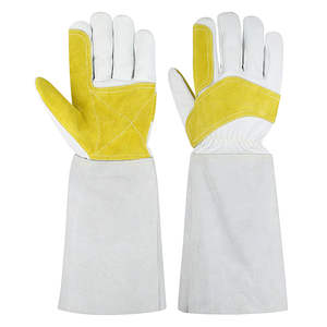 Guantes de Protección de Soldadura de Seguridad Resistentes a Altas Temperaturas con Interior de Algodón de Piel de Vaca - Product Image 3
