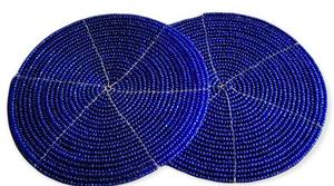 Glass Beaded Embroidery coaster <b>Mats</b> Woven Placemat Table Christmas Placemats Round Placemats <b>Seed</b> Beads Coaster - Product Image 6