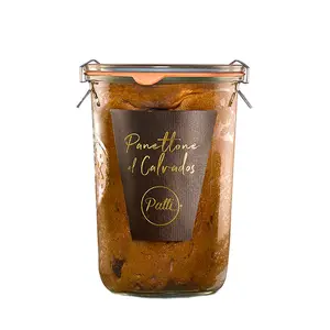 Sousvide Panettone passiti baked in glss jar 250g Wheat flour 00 sourdough handmade quality made in italy panettone 6pcs per box
