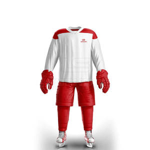 Uniforme de Hockey sobre Hielo Personalizado con Color y Logotipo, el Más Vendido, Cómodo para Adultos, 100% Poliéster, Servicio OEM, Venta en Línea - Product Image 4