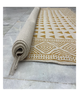 Factory Price Indian Cotton Floor Carpets Hand Block Printed Living Kitchen Home Hallway Beach Runner Turkish Tassels Mat Rug