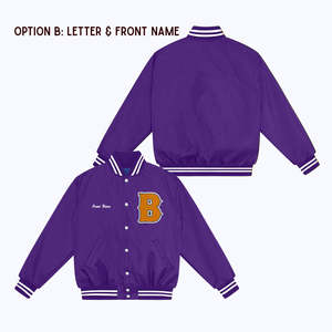 Chaqueta de bombardero de satén de invierno para hombre, chaqueta atlética bordada de tela de satén de poliéster, chaqueta universitaria Unisex de alta calidad 2025 - Product Image 2