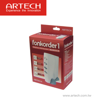 ARTECH F1/Fonkorder1 enregistreur vocal de téléphone numérique/analogique Machine de réponse pour Center d'appels