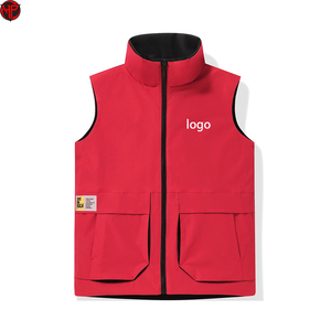 Gilet en polaire pour homme avec logo personnalisé OEM, coupe ajustée, polaire polaire sans manches, veste zippée intégrale, gilet en polaire pour la chasse et les activités de plein air pour homme - Product Image 4