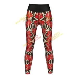<b>Women</b> Yoga <b>Leggings</b> Pants Personalized Digital Printed High Quality Spandex/Polyester Custom Colors Logo OEM Service <b>for</b> Fitness - Product Image 2