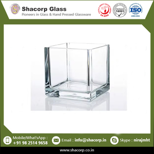 Excellent Quality Glass Votive Solid Color <b>Square</b> Glass Votive Available at Factory Price - Product Image 2