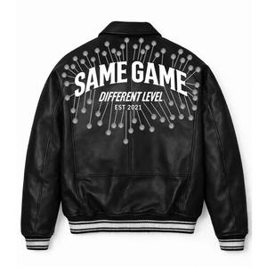 เสื้อแจ็คเก็ตหนังแท้สำหรับผู้ชาย คุณภาพพรีเมียม สำหรับฤดูหนาว กันลม กันน้ำ สีพื้น มีทุกขนาด ราคาดีที่สุด - Product Image 2