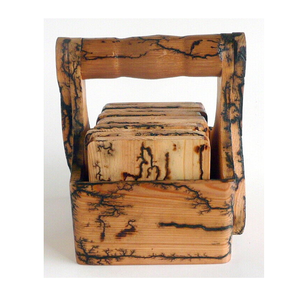 Juego de posavasos decorativos para el hogar y la cocina, posavasos de madera natural personalizable con el mejor diseño - Product Image 6