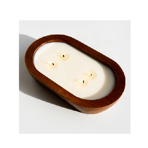 Regalos decorativos de Navidad Tazón de vela de masa de madera Tallado a mano de madera para hacer velas al mejor precio - Product Image 3