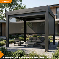 Stores enrouleurs extérieurs coupe-vent pour gazebo, pergola, patio, terrasse, salle à manger extérieure, pare-soleil, écran zippé, protection de la vie privée, réduction de la chaleur