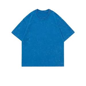 Camiseta de lavado ácido Vintage para hombre 100% algodón patrón de peso pesado estampado Ringer-tamaño adulto - Product Image 4