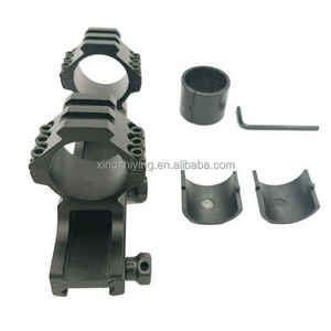 Accessoires de montage pour lunette optique à tube unique 25,4 mm/30 mm, montage plan en alliage d'aluminium, vis de montage 1/4-20, antichoc - Product Image 1