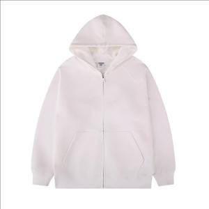 450 gsm Men's 100% Heavy Cotton Winter Zipper <b>Hoodies</b> Plus Size French Terry Hooded Pullovers Solid <b>3d</b> Puff Print Tops - Product Image 6