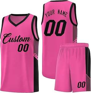 Camiseta de Baloncesto Personalizada, Uniforme Deportivo Personalizado con Nombre y Número Impresos para Hombres, Mujeres y Adultos, Poliéster/Nailon de Secado Rápido - Product Image 1