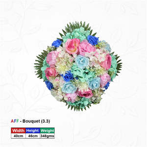Arreglo Floral Artificial Pastel Paradise & Aquatic Bloom para Pared con Medallón - Product Image 1