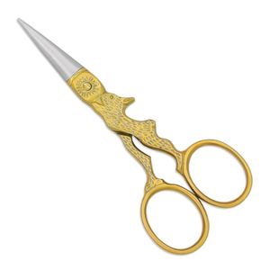 Ergonomic Grip Straight Tip Cuticle Scissors Printed Handle Safe Efficient Cutting Stainless Steel Fancy Beauty Straight Tip - Product Image 6