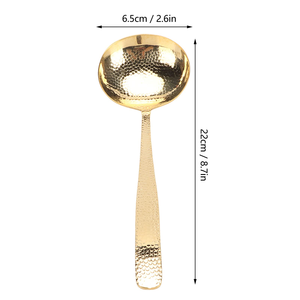 Ustensile de cuisine à domicile en laiton grande cuillère à soupe conception mordante à la recherche d'acier miroir adorable à un taux raisonnable - Product Image 4
