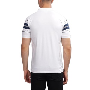 เสื้อโปโลแขนสั้นสำหรับผู้ชายสไตล์สตรีทสุดอินเทรนด์เสื้อเจอร์ซีย์ผ้าคอปกแบบมีลายทางดูทันสมัย - Product Image 6