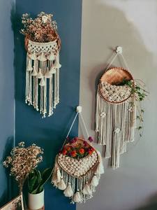 Suspension murale en macramé à combinaison d'herbe de mer - Product Image 4